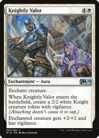 Knightly Valor [Core Set 2019] | Empire Gaming NC