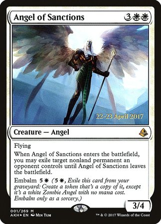 Angel of Sanctions [Amonkhet Promos] | Empire Gaming NC