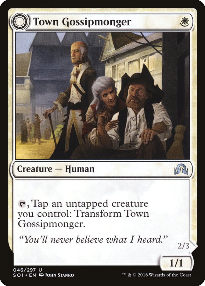 Town Gossipmonger // Incited Rabble [Shadows over Innistrad] | Empire Gaming NC