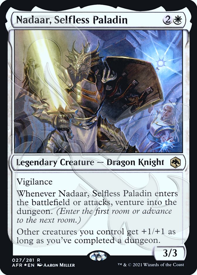 Nadaar, Selfless Paladin (Ampersand Promo) [Dungeons & Dragons: Adventures in the Forgotten Realms Promos] | Empire Gaming NC