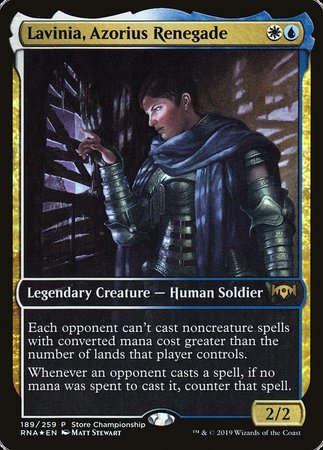 Lavinia, Azorius Renegade [Ravnica Allegiance Promos] | Empire Gaming NC