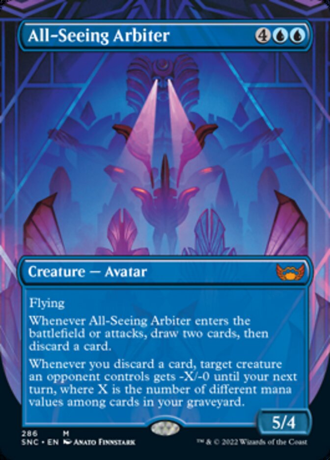 All-Seeing Arbiter (Borderless Alternate Art) [Streets of New Capenna] | Empire Gaming NC