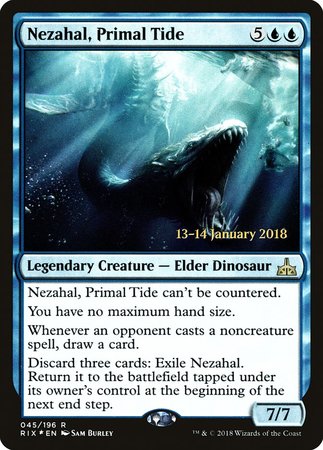 Nezahal, Primal Tide [Rivals of Ixalan Promos] | Empire Gaming NC