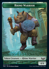 Treasure (014) // Rhino Warrior Double-sided Token [Streets of New Capenna Tokens] | Empire Gaming NC