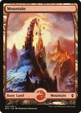 Mountain (267) - Full Art [Battle for Zendikar] | Empire Gaming NC