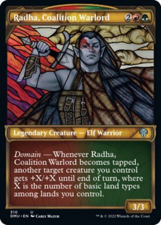 Radha, Coalition Warlord (Showcase) [Dominaria United] | Empire Gaming NC