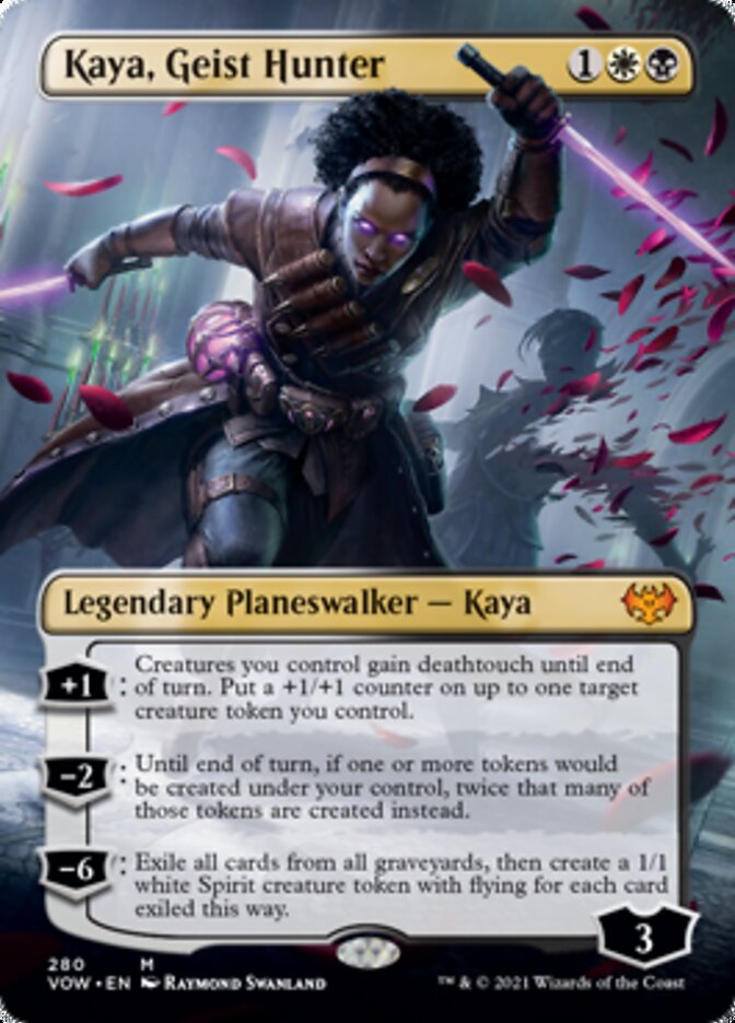 Kaya, Geist Hunter (Borderless) [Innistrad: Crimson Vow] | Empire Gaming NC