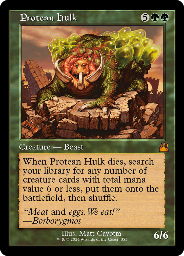 Protean Hulk (Retro Frame) [Ravnica Remastered] | Empire Gaming NC