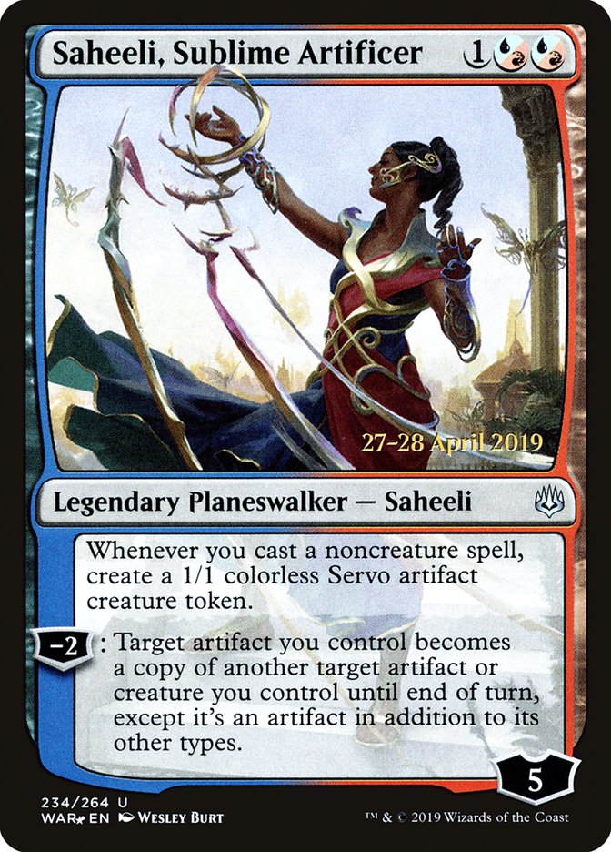 Saheeli, Sublime Artificer  [War of the Spark Prerelease Promos] | Empire Gaming NC