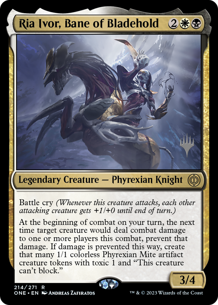 Ria Ivor, Bane of Bladehold (Promo Pack) [Phyrexia: All Will Be One Promos] | Empire Gaming NC