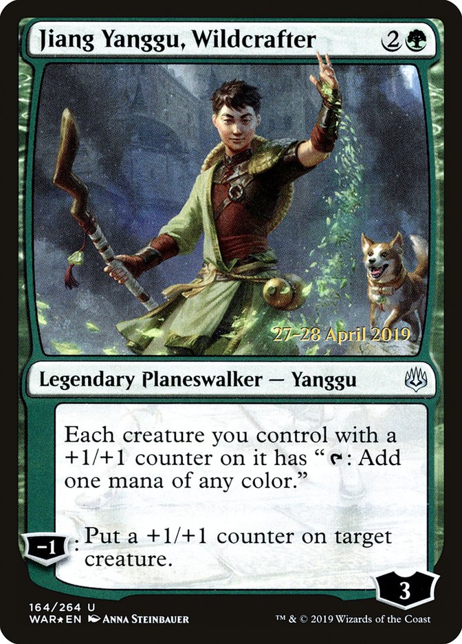 Jiang Yanggu, Wildcrafter  [War of the Spark Prerelease Promos] | Empire Gaming NC