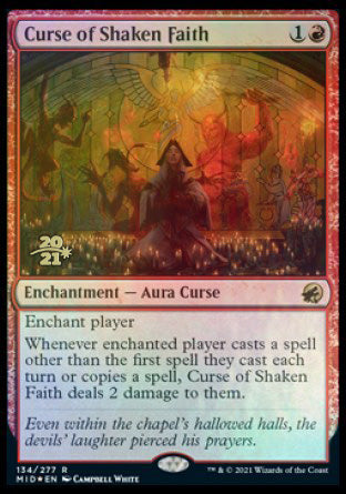 Curse of Shaken Faith [Innistrad: Midnight Hunt Prerelease Promos] | Empire Gaming NC