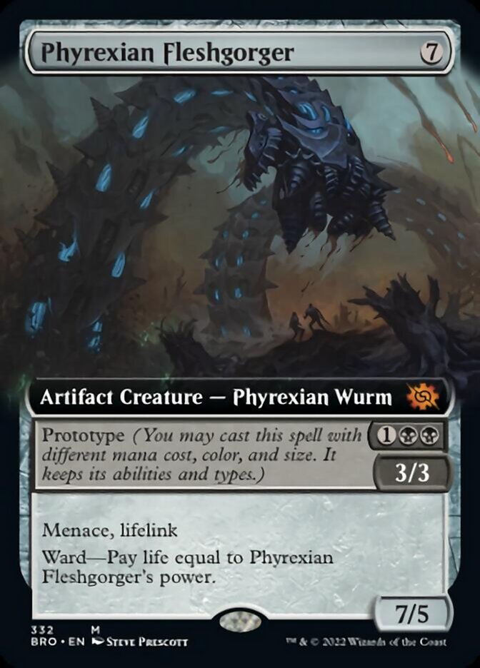 Phyrexian Fleshgorger (Extended Art) [The Brothers' War] | Empire Gaming NC