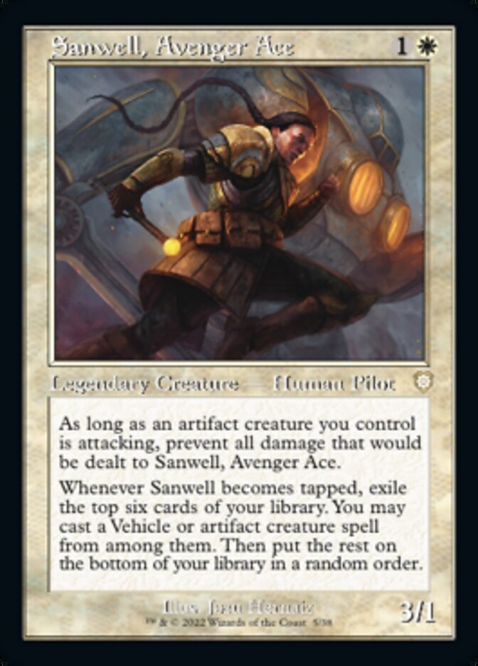 Sanwell, Avenger Ace (Retro) [The Brothers' War Commander] | Empire Gaming NC