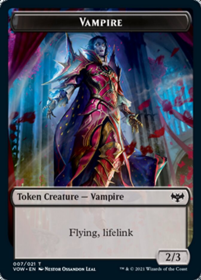 Vampire Token (007) [Innistrad: Crimson Vow Tokens] | Empire Gaming NC