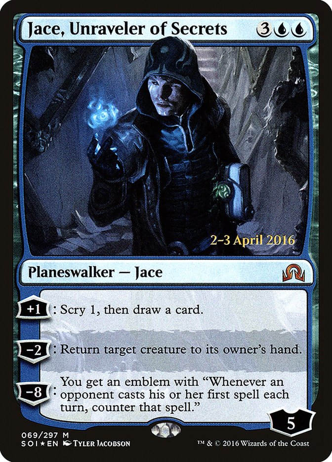 Jace, Unraveler of Secrets [Shadows over Innistrad Promos] | Empire Gaming NC