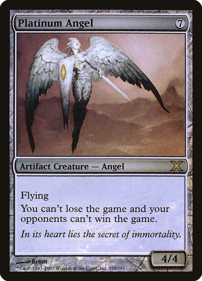 Platinum Angel (Premium Foil) [Tenth Edition] | Empire Gaming NC