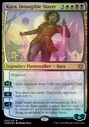 Kaya, Intangible Slayer [Phyrexia: All Will Be One Prerelease Promos] | Empire Gaming NC