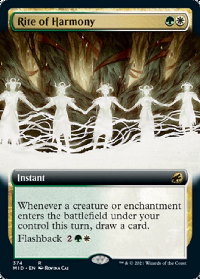 Rite of Harmony (Extended) [Innistrad: Midnight Hunt] | Empire Gaming NC