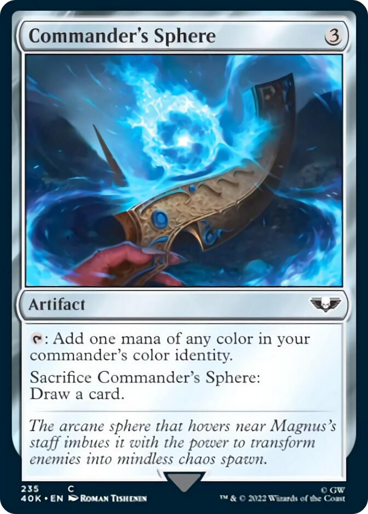Commander's Sphere (235) (Surge Foil) [Universes Beyond: Warhammer 40,000] | Empire Gaming NC
