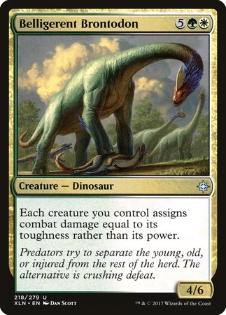 Belligerent Brontodon [Ixalan] | Empire Gaming NC