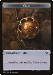 Treasure // Clue Double-sided Token [Pioneer Challenger Decks 2022] | Empire Gaming NC