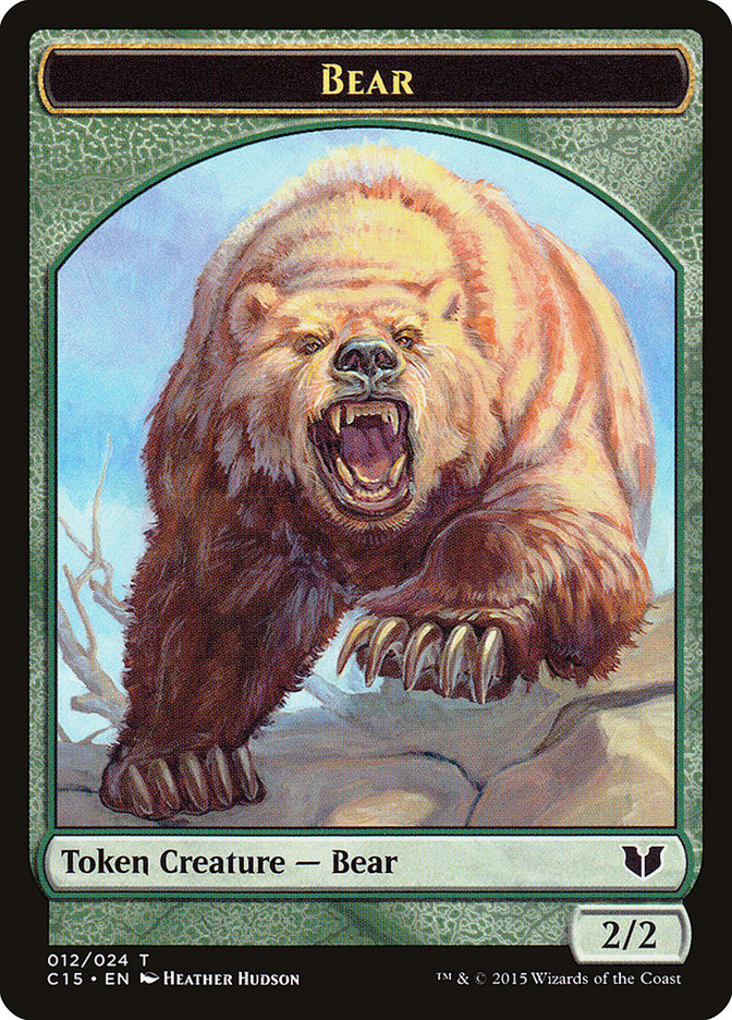 Bear // Spider Double-Sided Token [Commander 2015 Tokens] | Empire Gaming NC