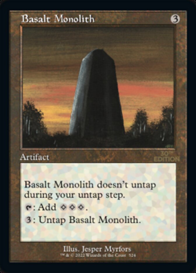 Basalt Monolith (Retro) [30th Anniversary Edition] | Empire Gaming NC