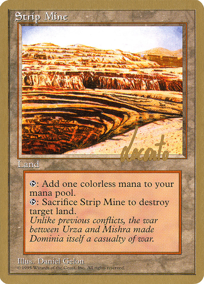 Strip Mine (Michael Loconto) [Pro Tour Collector Set] | Empire Gaming NC