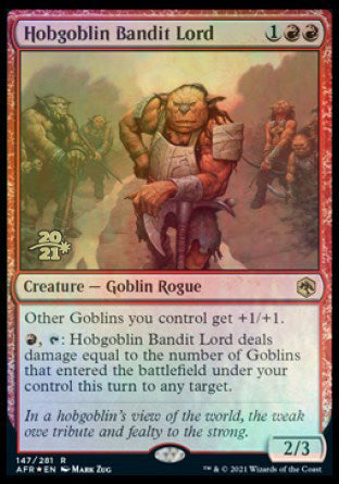 Hobgoblin Bandit Lord [Dungeons & Dragons: Adventures in the Forgotten Realms Prerelease Promos] | Empire Gaming NC