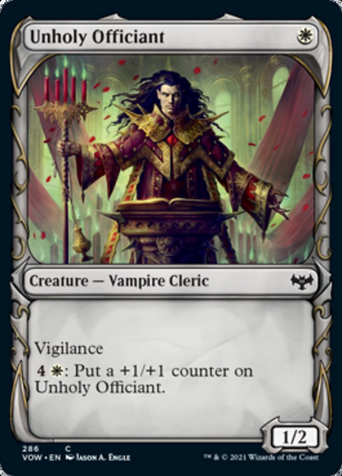 Unholy Officiant (Showcase Fang Frame) [Innistrad: Crimson Vow] | Empire Gaming NC