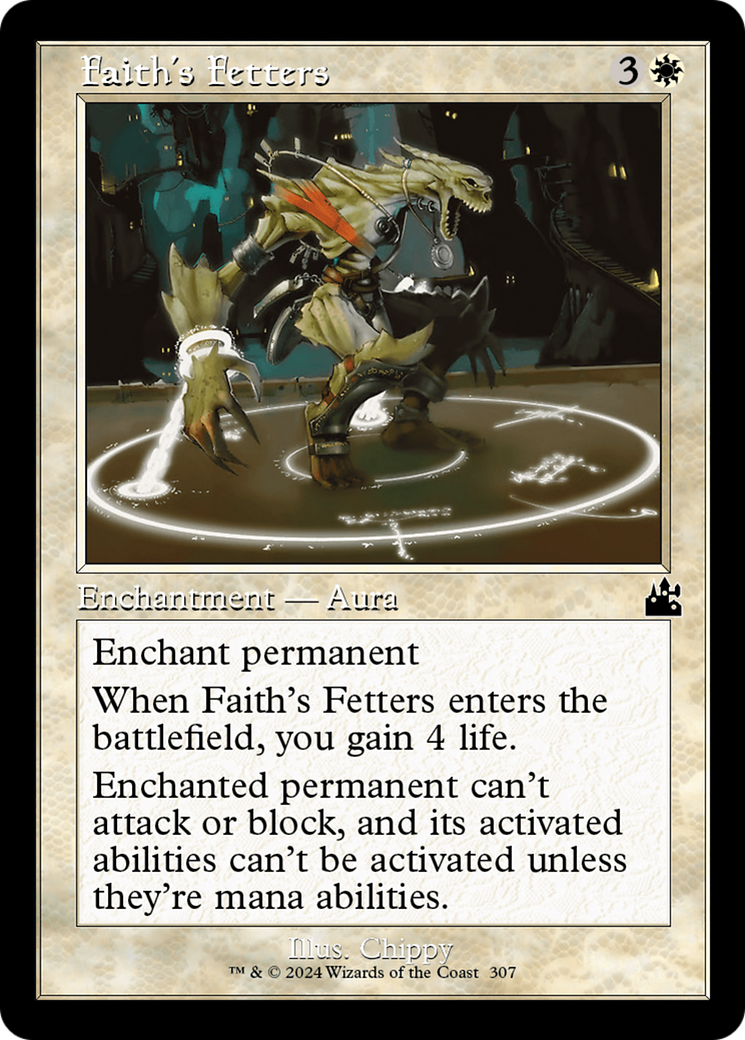 Faith's Fetters (Retro Frame) [Ravnica Remastered] | Empire Gaming NC