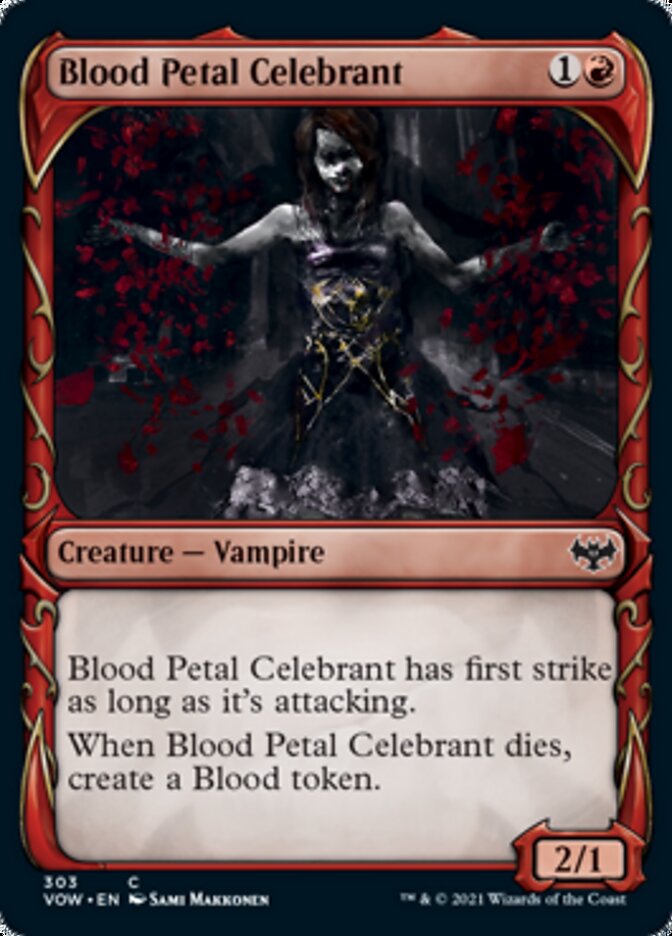 Blood Petal Celebrant (Showcase Fang Frame) [Innistrad: Crimson Vow] | Empire Gaming NC