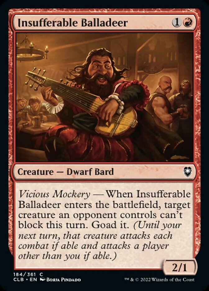 Insufferable Balladeer [Commander Legends: Battle for Baldur's Gate] | Empire Gaming NC