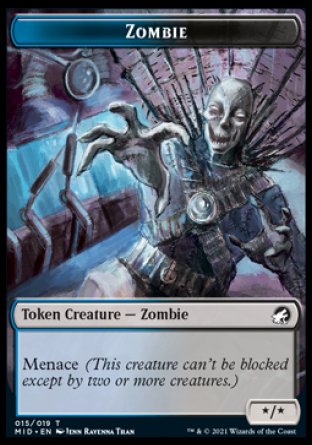 Zombie Token (015) [Innistrad: Midnight Hunt Tokens] | Empire Gaming NC