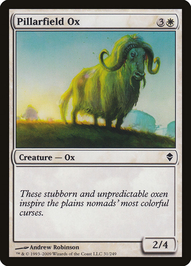 Pillarfield Ox [Zendikar] | Empire Gaming NC