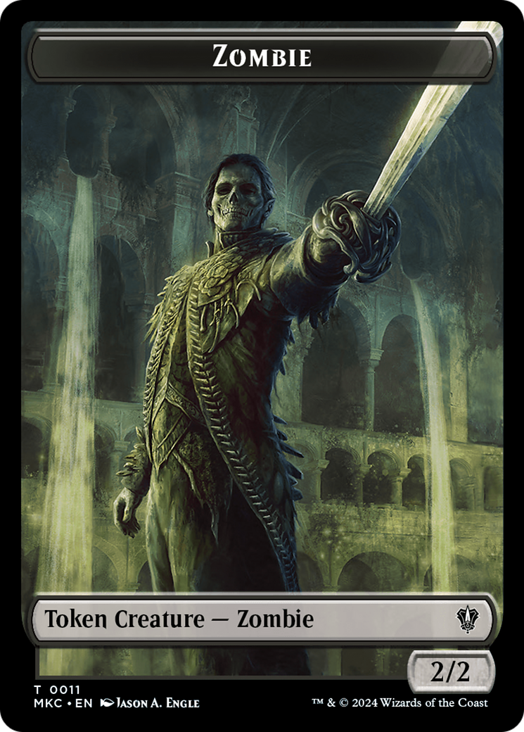 Copy // Zombie Double-Sided Token [Murders at Karlov Manor Commander Tokens] | Empire Gaming NC