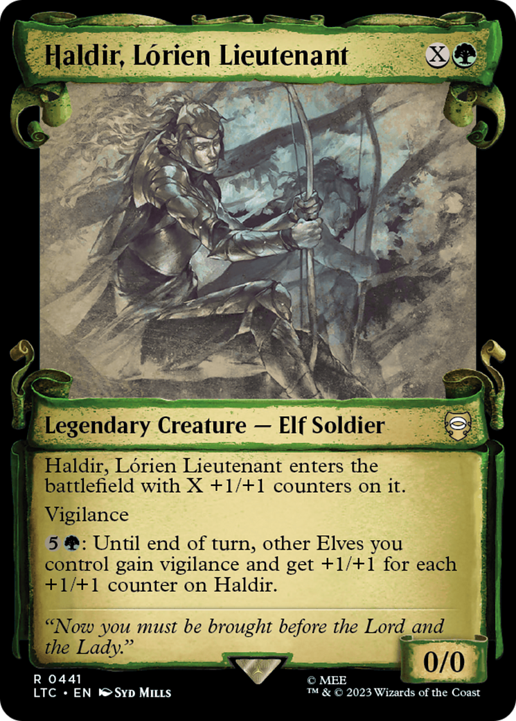 Haldir, Lorien Lieutenant [The Lord of the Rings: Tales of Middle-Earth Commander Showcase Scrolls] | Empire Gaming NC