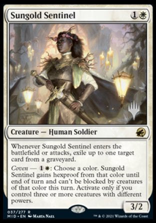 Sungold Sentinel (Promo Pack) [Innistrad: Midnight Hunt Promos] | Empire Gaming NC