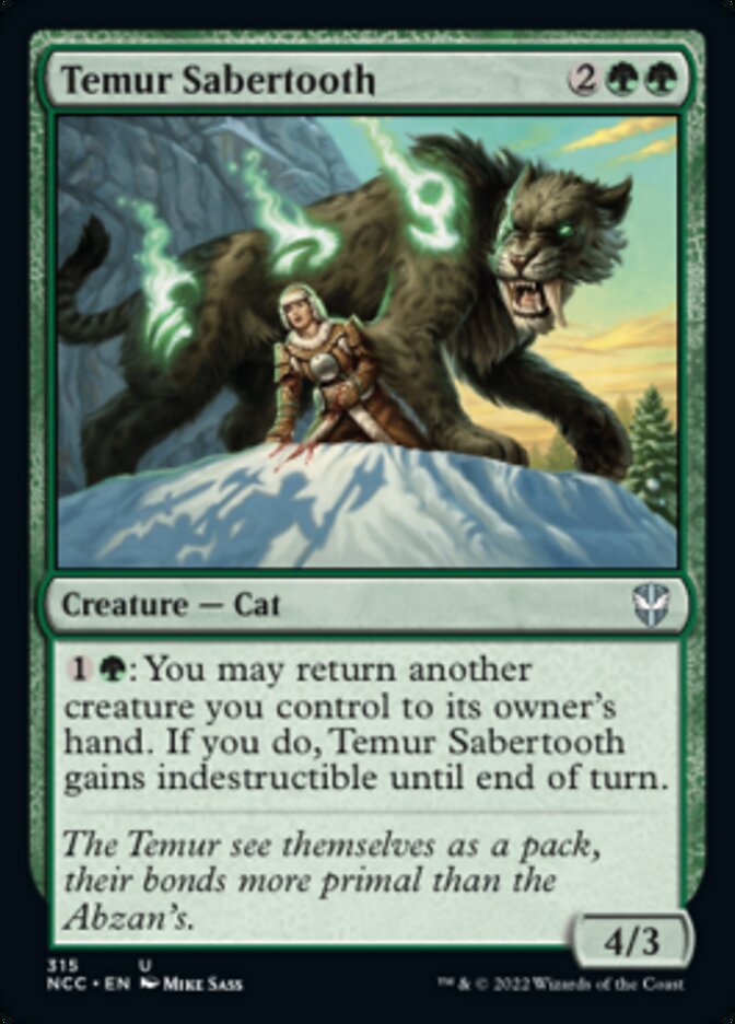 Temur Sabertooth [Streets of New Capenna Commander] | Empire Gaming NC