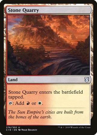 Stone Quarry [Commander 2019] | Empire Gaming NC