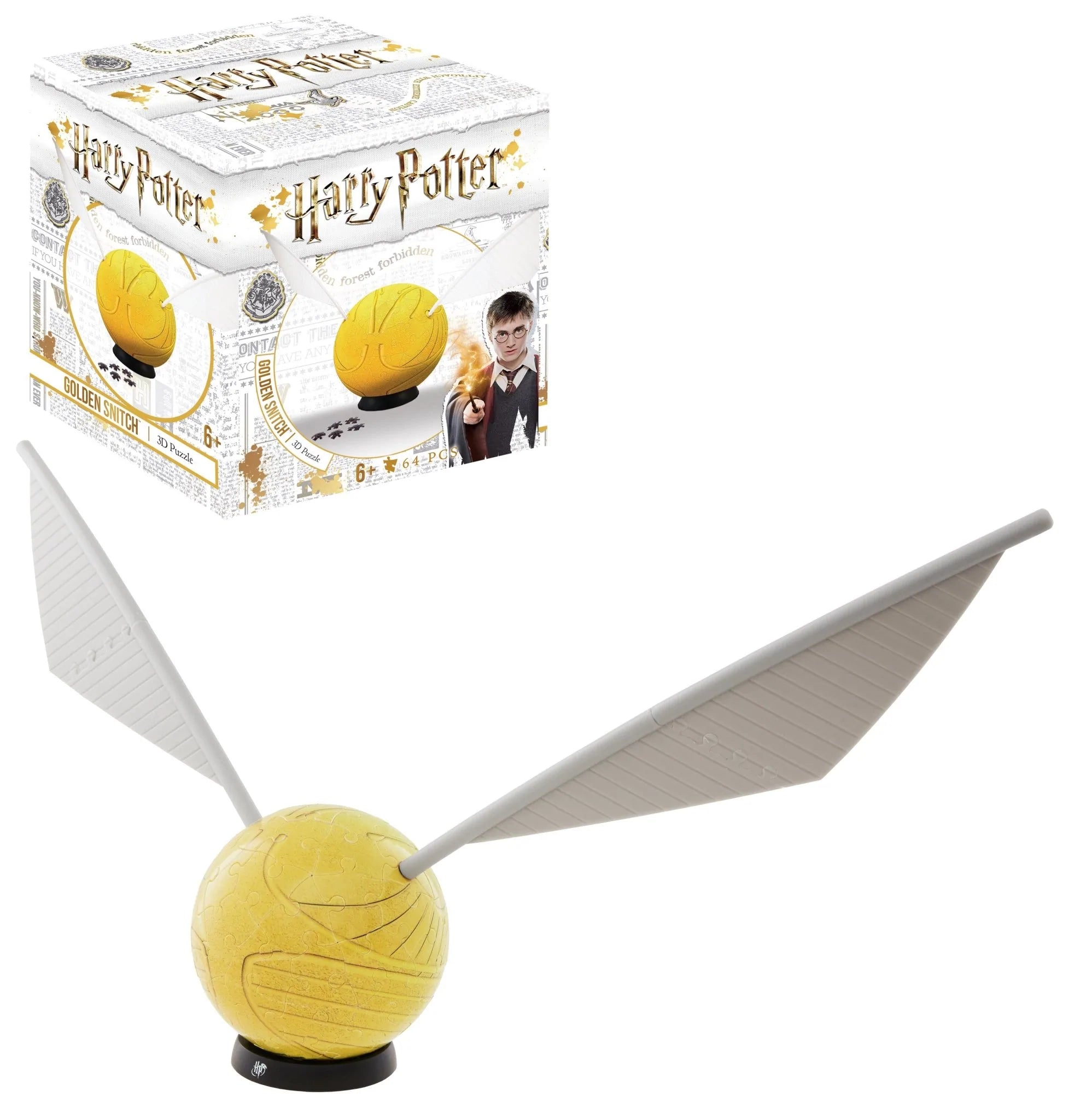 3D Harry Potter Golden Snitch Puzzle 3" (64 pcs) | Empire Gaming NC