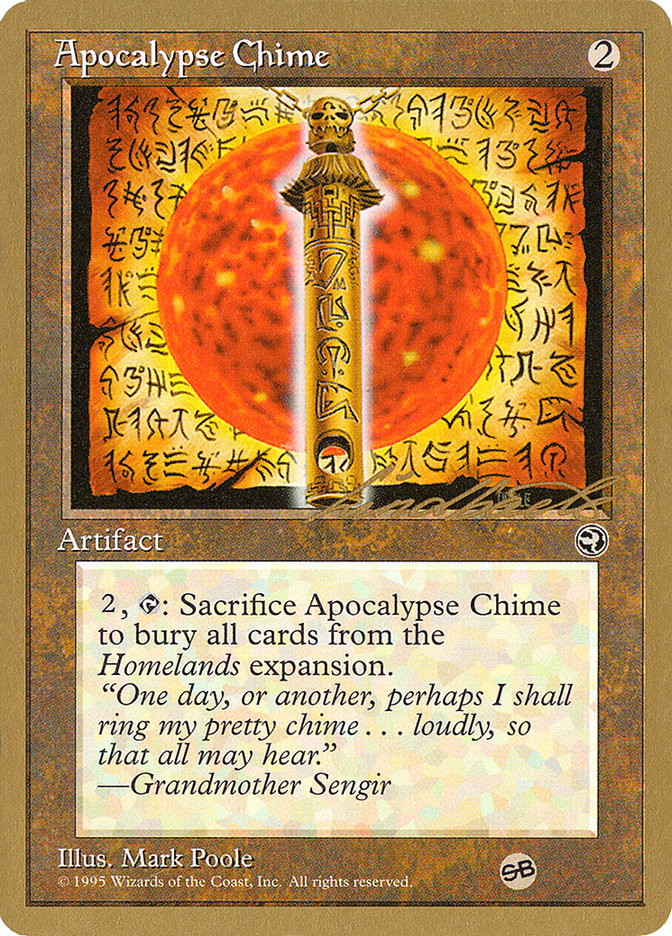 Apocalypse Chime (Leon Lindback) (SB) [Pro Tour Collector Set] | Empire Gaming NC