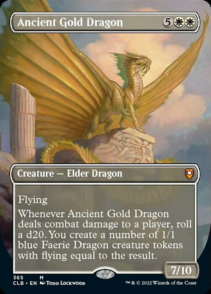 Ancient Gold Dragon (Borderless Alternate Art) [Commander Legends: Battle for Baldur's Gate] | Empire Gaming NC