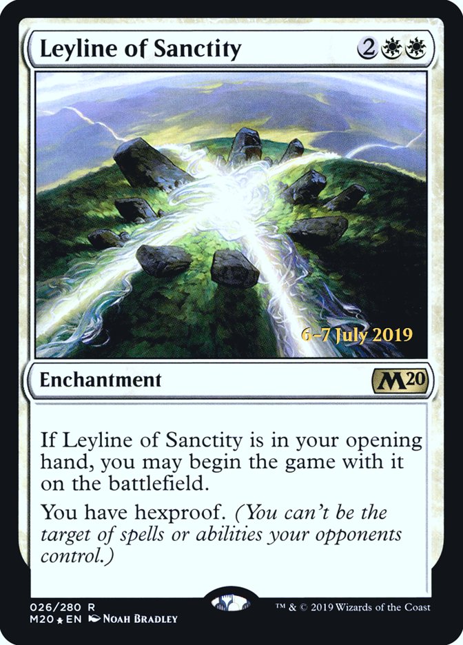 Leyline of Sanctity  [Core Set 2020 Prerelease Promos] | Empire Gaming NC