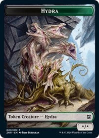 Hydra // Illusion Double-sided Token [Zendikar Rising Tokens] | Empire Gaming NC