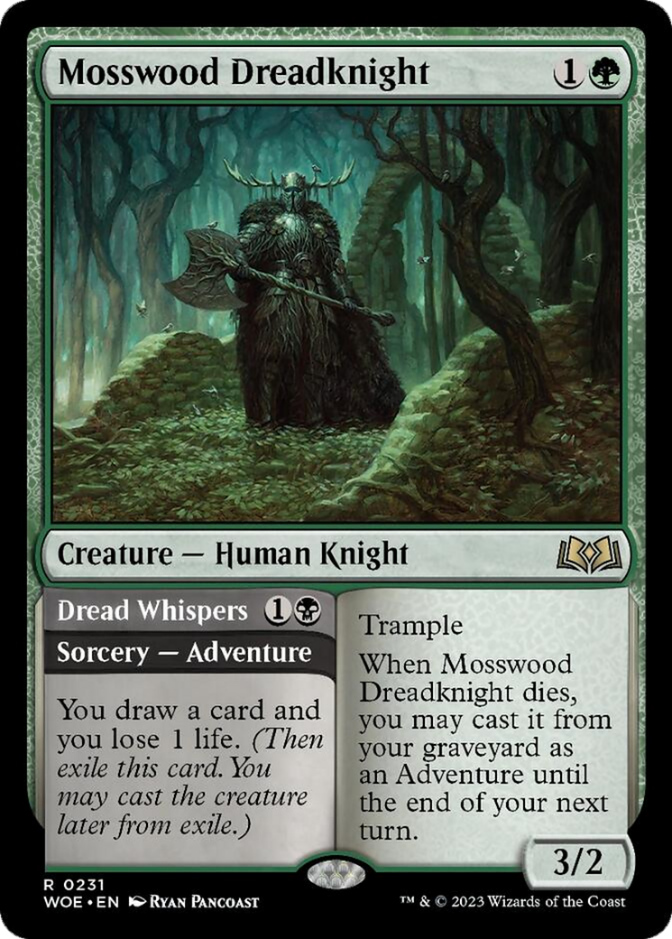 Mosswood Dreadknight // Dread Whispers [Wilds of Eldraine] | Empire Gaming NC