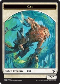 Cat // Soldier Double-sided Token [Commander 2018 Tokens] | Empire Gaming NC