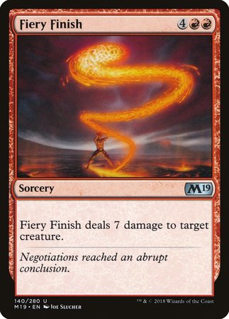 Fiery Finish [Core Set 2019] | Empire Gaming NC