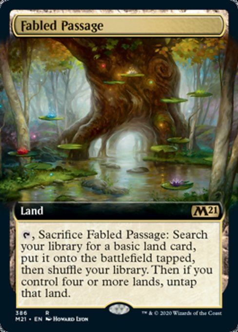 Fabled Passage (Extended Art) [Core Set 2021] | Empire Gaming NC